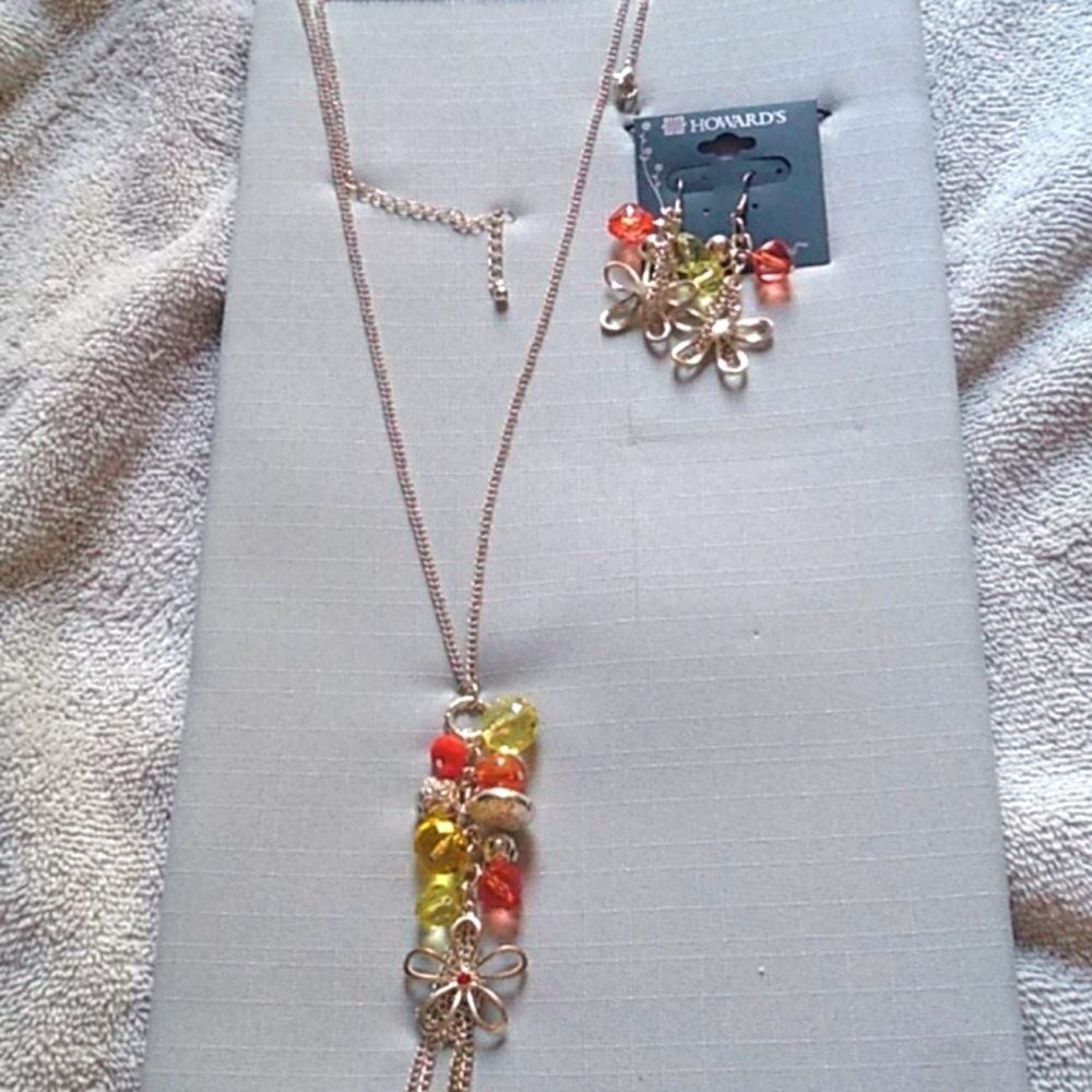 Flower Themed Set Of Howard's Jewelry
